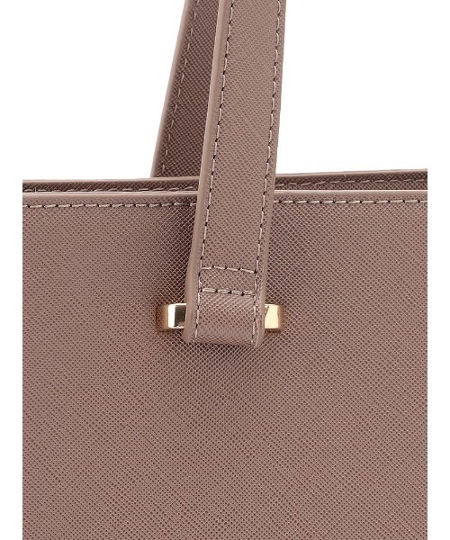 Perfect Suit FActory（パーフェクトスーツファクトリー）の「サフィアーノ　スクエアトートバッグ（ビジネスバッグ・レディース・ブラック/ピンク系その他/ライトグレー・FREE）」の17枚目の写真