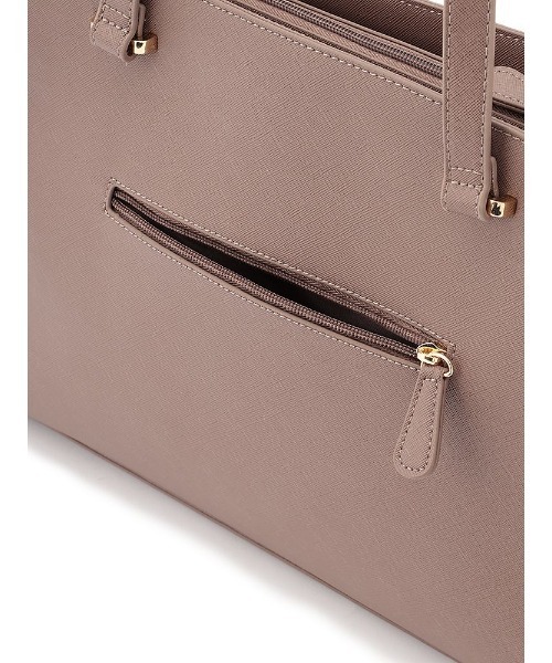 Perfect Suit FActory（パーフェクトスーツファクトリー）の「サフィアーノ　スクエアトートバッグ（ビジネスバッグ・レディース・ブラック/ピンク系その他/ライトグレー・FREE）」の9枚目の写真