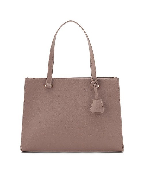 Perfect Suit FActory（パーフェクトスーツファクトリー）の「サフィアーノ　スクエアトートバッグ（ビジネスバッグ・レディース・ブラック/ピンク系その他/ライトグレー・FREE）」の20枚目の写真