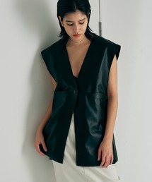 GALLARDAGALANTE（ガリャルダガランテ）の「【Gelli】レザーベスト/別注（ベスト）」