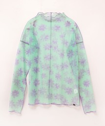 RNA | M1826 フラワー柄メッシュロングTシャツ(Tシャツ/カットソー)