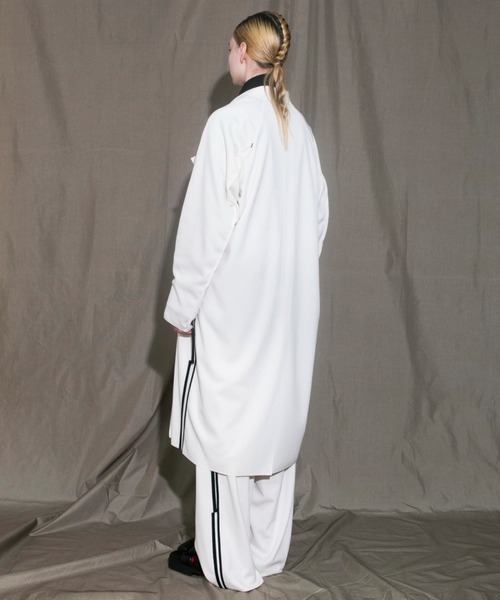 my beautiful landlet（マイビューティフルランドレット）の「【my beautiful landlet】 sandan smooth jersey long coat（トレンチコート・メンズ・ブラウン/グレー/オフホワイト・0/1）」の17枚目の写真