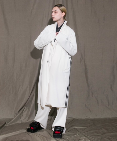 my beautiful landlet（マイビューティフルランドレット）の「【my beautiful landlet】 sandan smooth jersey long coat（トレンチコート・メンズ・ブラウン/グレー/オフホワイト・0/1）」の13枚目の写真