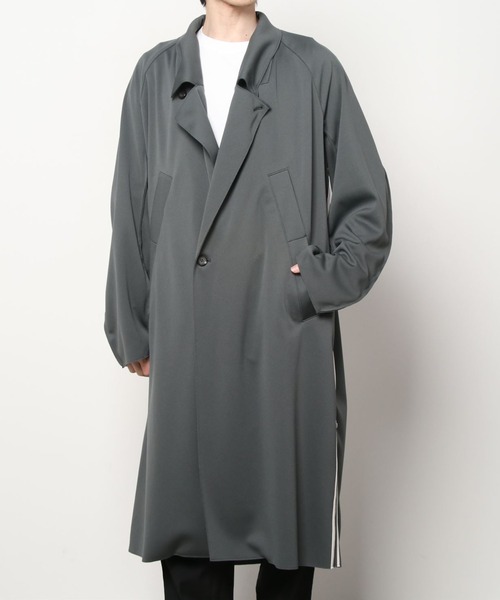 my beautiful landlet（マイビューティフルランドレット）の「【my beautiful landlet】 sandan smooth jersey long coat（トレンチコート・メンズ・ブラウン/グレー/オフホワイト・0/1）」の9枚目の写真