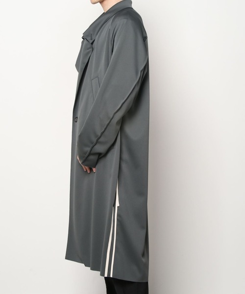 my beautiful landlet（マイビューティフルランドレット）の「【my beautiful landlet】 sandan smooth jersey long coat（トレンチコート・メンズ・ブラウン/グレー/オフホワイト・0/1）」の16枚目の写真