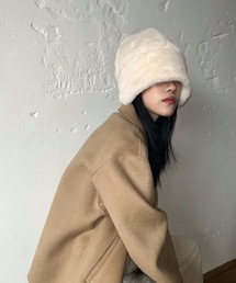 Didot.showroom（ディドット ショールーム）の「far beanie cap / ミンクフェイクファービーニー（ニットキャップ/ビーニー）」
