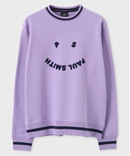 PS Paul Smith（ピーエスポールスミス）の「PS Paul Smith Happy クルーネックスウェット / 122506 668UP（スウェット・メンズ・ブルー/ネイビー/ライラック/ブラック・XX-LARGE/MEDIUM/SMALL/LARGE/X-LARGE）」の4枚目の写真