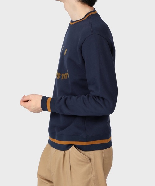 PS Paul Smith（ピーエスポールスミス）の「PS Paul Smith Happy クルーネックスウェット / 122506 668UP（スウェット・メンズ・ブルー/ネイビー/ライラック/ブラック・XX-LARGE/MEDIUM/SMALL/LARGE/X-LARGE）」の14枚目の写真