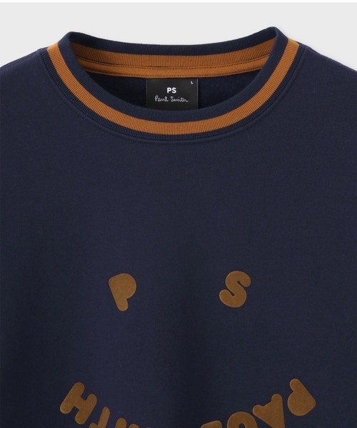 PS Paul Smith（ピーエスポールスミス）の「PS Paul Smith Happy クルーネックスウェット / 122506 668UP（スウェット・メンズ・ブルー/ネイビー/ライラック/ブラック・XX-LARGE/MEDIUM/SMALL/LARGE/X-LARGE）」の18枚目の写真