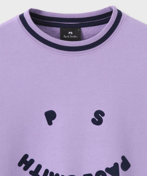PS Paul Smith（ピーエスポールスミス）の「PS Paul Smith Happy クルーネックスウェット / 122506 668UP（スウェット・メンズ・ブルー/ネイビー/ライラック/ブラック・XX-LARGE/MEDIUM/SMALL/LARGE/X-LARGE）」の8枚目の写真
