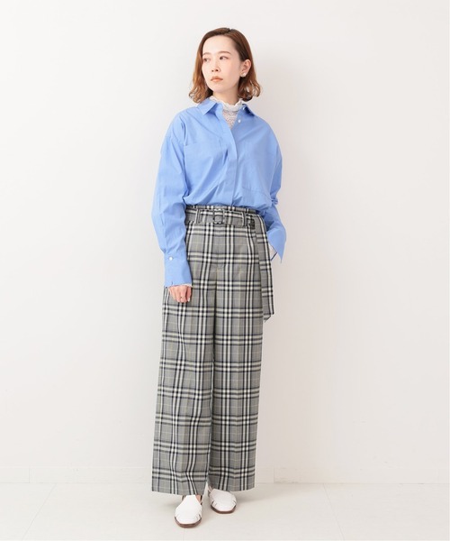 IENA（イエナ）の「チェックベルテッドパンツ◆（その他パンツ・レディース・ブラック・34/40/36/38）」の2枚目の写真