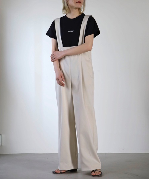 UNFIELD(アンフィールド)の「【UNFIELD】ハイウェストサロペット(サロペット/オーバーオール・レディース・ブラウン/ブラック/アイボリー・FREE)」の13枚目の写真