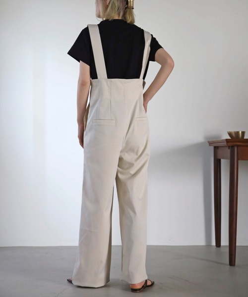 UNFIELD(アンフィールド)の「【UNFIELD】ハイウェストサロペット(サロペット/オーバーオール・レディース・ブラウン/ブラック/アイボリー・FREE)」の16枚目の写真