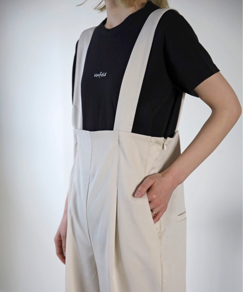 UNFIELD(アンフィールド)の「【UNFIELD】ハイウェストサロペット(サロペット/オーバーオール・レディース・ブラウン/ブラック/アイボリー・FREE)」の18枚目の写真