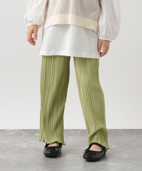 GLOBAL WORK（グローバルワーク）の「キッズ/速乾プリーツイージーパンツ/265303（その他パンツ・キッズ・ライトベージュ/ダークグレー/コーラル/グリーン系その他・130cm/150cm/100cm/110cm/160cm/120cm/140cm）」の4枚目の写真