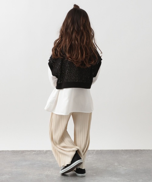 GLOBAL WORK（グローバルワーク）の「キッズ/速乾プリーツイージーパンツ/265303（その他パンツ・キッズ・ライトベージュ/ダークグレー/コーラル/グリーン系その他・130cm/150cm/100cm/110cm/160cm/120cm/140cm）」の5枚目の写真