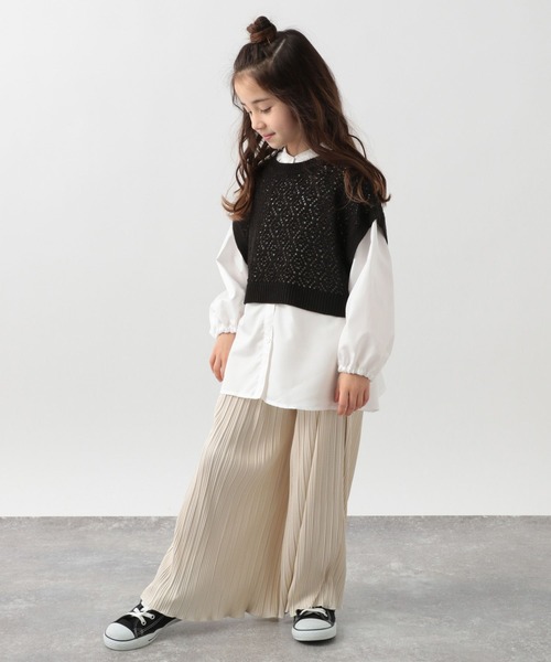 GLOBAL WORK（グローバルワーク）の「キッズ/速乾プリーツイージーパンツ/265303（その他パンツ・キッズ・ライトベージュ/ダークグレー/コーラル/グリーン系その他・130cm/150cm/100cm/110cm/160cm/120cm/140cm）」の11枚目の写真