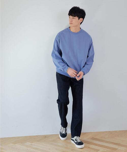 green label relaxing(グリーンレーベルリラクシング)の「シグネチャーデニム スリムテーパード ジーンズ(デニムパンツ・メンズ・ネイビー/ホワイト/コバルトブルー・XL/L/M/S)」の12枚目の写真