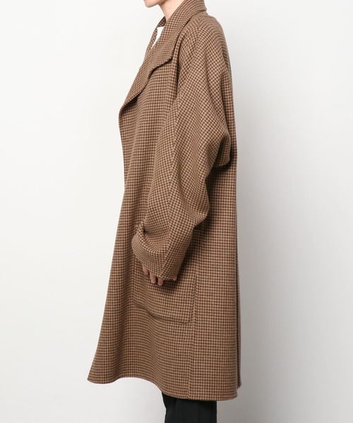 HED MAYNER（ヘドメイナー）の「【HED MAYNER】 BACK SLIT UNBUTTONED COAT（トレンチコート・メンズ・ブラウン・SMALL）」の9枚目の写真