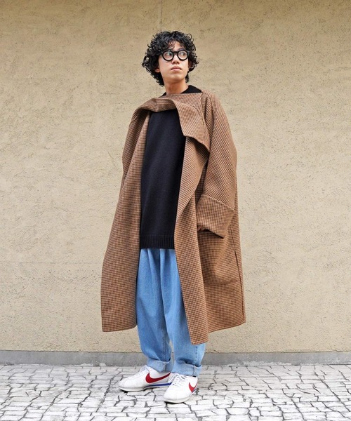 HED MAYNER（ヘドメイナー）の「【HED MAYNER】 BACK SLIT UNBUTTONED COAT（トレンチコート・メンズ・ブラウン・SMALL）」の10枚目の写真