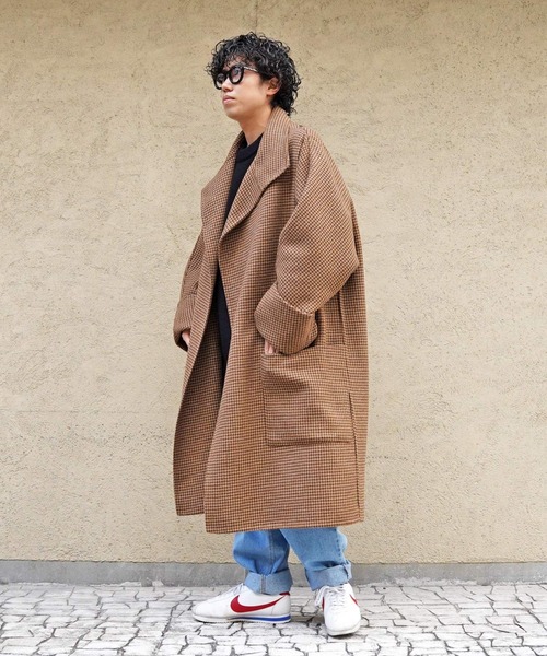 HED MAYNER（ヘドメイナー）の「【HED MAYNER】 BACK SLIT UNBUTTONED COAT（トレンチコート・メンズ・ブラウン・SMALL）」の5枚目の写真