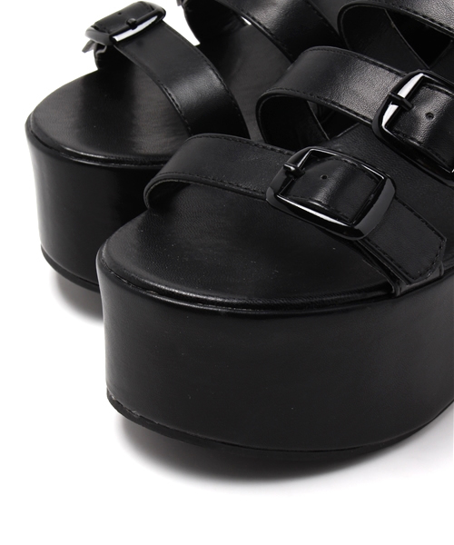 WEGO（ウィゴー）の「WEGO/4ベルトサンダル（サンダル・レディース・ホワイト/ブラック/その他1・LARGE/MEDIUM）」の12枚目の写真