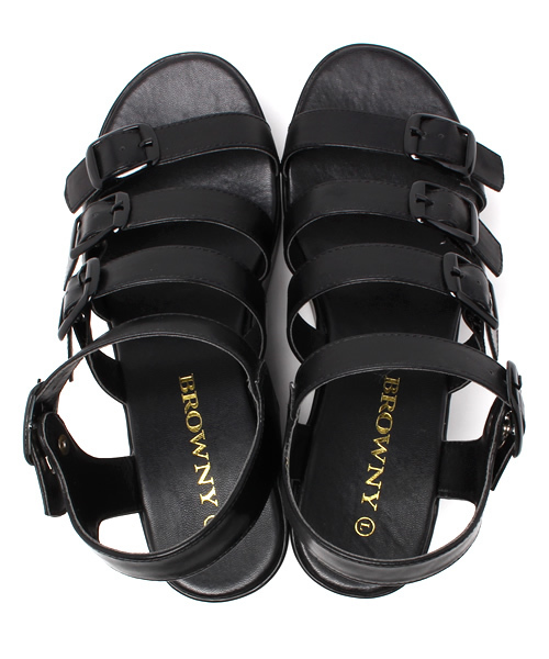 WEGO（ウィゴー）の「WEGO/4ベルトサンダル（サンダル・レディース・ホワイト/ブラック/その他1・LARGE/MEDIUM）」の15枚目の写真