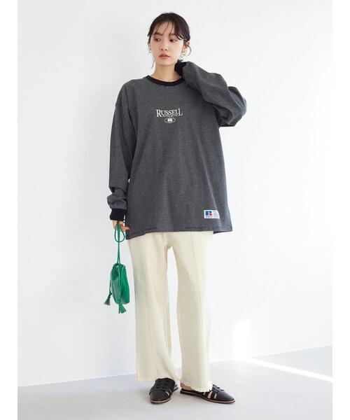 Green　Parks（グリーンパークス）の「裾ほつれナチュラルカラーパンツ（その他パンツ・レディース・ミント/アイボリー・L/S/M）」の9枚目の写真