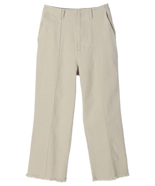 Green　Parks（グリーンパークス）の「裾ほつれナチュラルカラーパンツ（その他パンツ・レディース・ミント/アイボリー・L/S/M）」の14枚目の写真