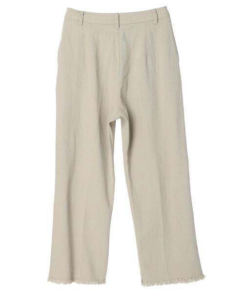 Green　Parks（グリーンパークス）の「裾ほつれナチュラルカラーパンツ（その他パンツ・レディース・ミント/アイボリー・L/S/M）」の15枚目の写真