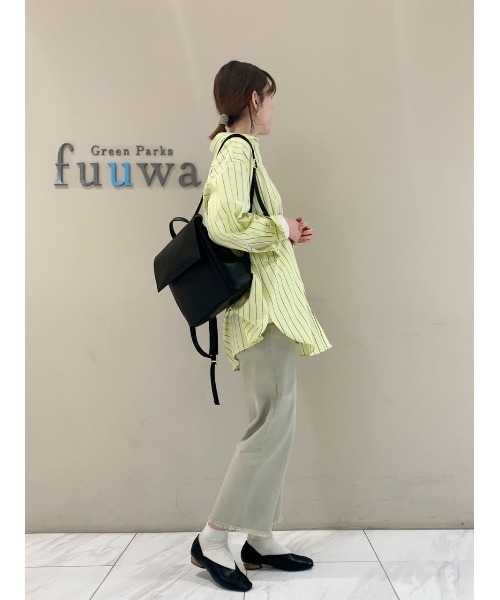 Green　Parks（グリーンパークス）の「裾ほつれナチュラルカラーパンツ（その他パンツ・レディース・ミント/アイボリー・L/S/M）」の4枚目の写真