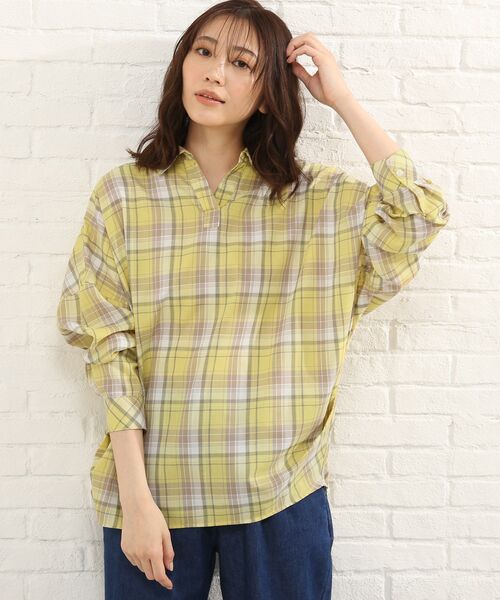 SHOO・LA・RUE(シューラルー)の「◆ドルマンスキッパーシャツ(シャツ/ブラウス・レディース・ブラック系2/ネイビー系2/ホワイト系その他2/イエロー系1/ベージュ系1/ダークグリーン系2・00)」の6枚目の写真
