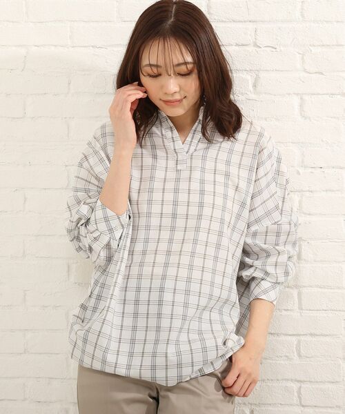 SHOO・LA・RUE(シューラルー)の「◆ドルマンスキッパーシャツ(シャツ/ブラウス・レディース・ブラック系2/ネイビー系2/ホワイト系その他2/イエロー系1/ベージュ系1/ダークグリーン系2・00)」の14枚目の写真