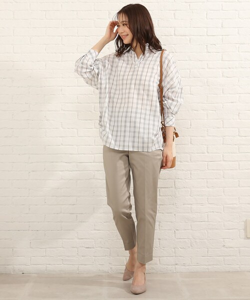 SHOO・LA・RUE(シューラルー)の「◆ドルマンスキッパーシャツ(シャツ/ブラウス・レディース・ブラック系2/ネイビー系2/ホワイト系その他2/イエロー系1/ベージュ系1/ダークグリーン系2・00)」の18枚目の写真