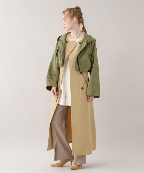 La SRIC（ラスリック）の「La SRIC / アシメZIPフードコート