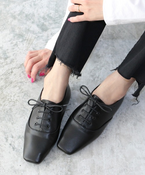 Fin スクエアトゥレースアップシューズ ドレスシューズ Fin フィン のファッション通販 Zozotown