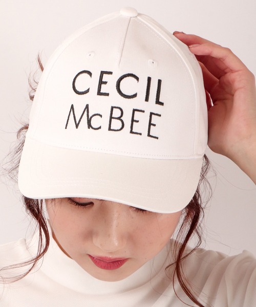 セール Cecil Mcbee Green ブランドロゴ刺繍 キャップ キャップ Cecil Mcbee セシルマクビー のファッション通販 Zozotown