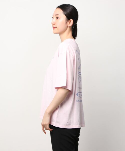 ROXY(ロキシー)の「ROXY/ロキシー ビッグシルエット/オーバーサイズ/バックプリントTシャツ RST222046(Tシャツ/カットソー・レディース・ホワイト/ブルー/パープル・M/L)」の4枚目の写真