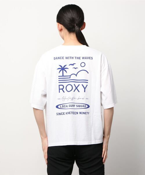 ROXY(ロキシー)の「ROXY/ロキシー ビッグシルエット/オーバーサイズ/バックプリントTシャツ RST222046(Tシャツ/カットソー・レディース・ホワイト/ブルー/パープル・M/L)」の7枚目の写真
