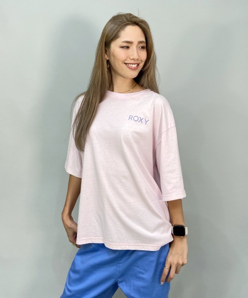 ROXY(ロキシー)の「ROXY/ロキシー ビッグシルエット/オーバーサイズ/バックプリントTシャツ RST222046(Tシャツ/カットソー・レディース・ホワイト/ブルー/パープル・M/L)」の12枚目の写真