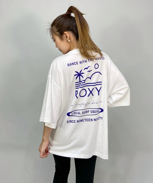 ROXY(ロキシー)の「ROXY/ロキシー ビッグシルエット/オーバーサイズ/バックプリントTシャツ RST222046(Tシャツ/カットソー・レディース・ホワイト/ブルー/パープル・M/L)」の9枚目の写真