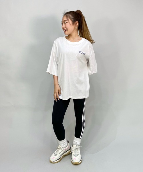 ROXY(ロキシー)の「ROXY/ロキシー ビッグシルエット/オーバーサイズ/バックプリントTシャツ RST222046(Tシャツ/カットソー・レディース・ホワイト/ブルー/パープル・M/L)」の10枚目の写真