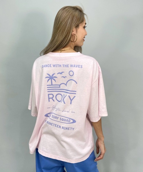 ROXY(ロキシー)の「ROXY/ロキシー ビッグシルエット/オーバーサイズ/バックプリントTシャツ RST222046(Tシャツ/カットソー・レディース・ホワイト/ブルー/パープル・M/L)」の13枚目の写真