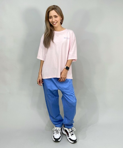 ROXY(ロキシー)の「ROXY/ロキシー ビッグシルエット/オーバーサイズ/バックプリントTシャツ RST222046(Tシャツ/カットソー・レディース・ホワイト/ブルー/パープル・M/L)」の14枚目の写真
