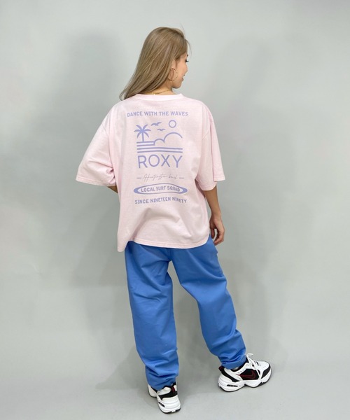ROXY(ロキシー)の「ROXY/ロキシー ビッグシルエット/オーバーサイズ/バックプリントTシャツ RST222046(Tシャツ/カットソー・レディース・ホワイト/ブルー/パープル・M/L)」の15枚目の写真