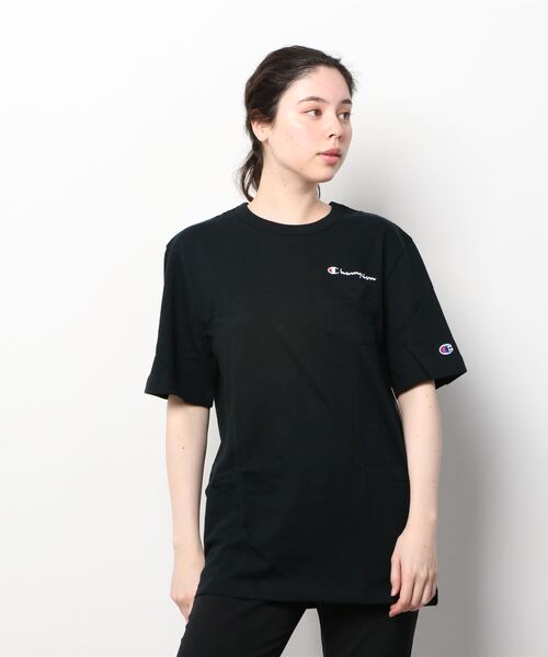 Champion(チャンピオン)の「【T18】【Champion/チャンピオン】HERITAGE POCKET TEE(Tシャツ/カットソー・レディース・ホワイト/ブラック・MEDIUM/SMALL)」の10枚目の写真
