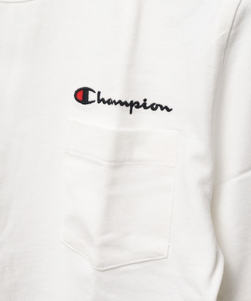 Champion(チャンピオン)の「【T18】【Champion/チャンピオン】HERITAGE POCKET TEE(Tシャツ/カットソー・レディース・ホワイト/ブラック・MEDIUM/SMALL)」の7枚目の写真