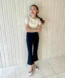 GIMME GIMME | 【GIMME GIMME】Flare cropped pants gimw22s013(その他パンツ)