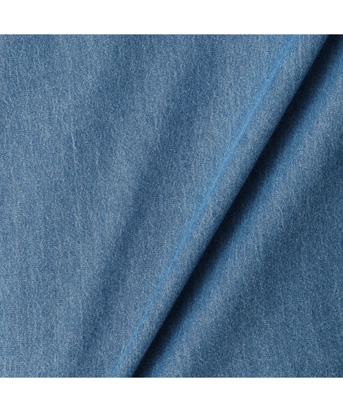 Purple&Yellow（パープルアンドイエロー）の「デニムプルオーバーシャツ（シャツ/ブラウス・メンズ・ライトインディゴブルー/ワンウォッシュ・LARGE/SMALL/MEDIUM）」の20枚目の写真