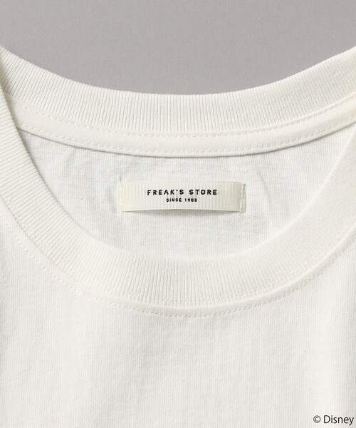 FREAK'S STORE（フリークスストア）の「【WEB限定】DISNEY(ディズニー)　ミッキーマウス/別注MワッペンTシャツ（Tシャツ/カットソー・レディース・グリーン/オフホワイト/ブラック/グレー・ﾌﾘ-）」の22枚目の写真